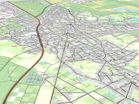 Cityscape Lommel Belgium 3Dモデル