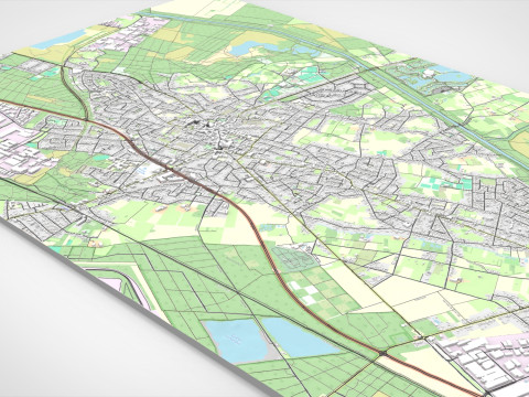 Cityscape Lommel Belgium 3Dモデル
