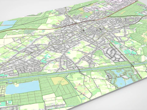 Cityscape Lommel Belgium 3D Model