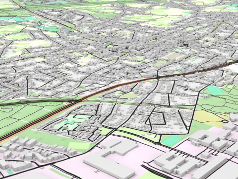 Cityscape Lommel Belgium 3Dモデル