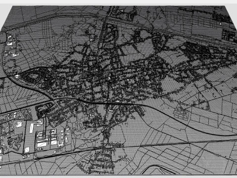 Cityscape Lommel Belgium 3D Model