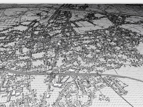 Cityscape Lommel Belgium 3Dモデル