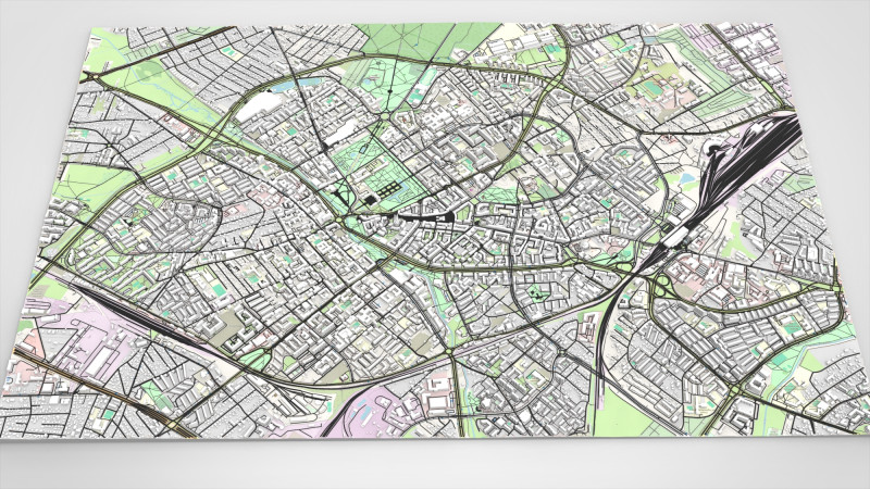 Cityscape Bialystok Poland 3D Modell .c4d .max .obj .3ds .fbx .stl .blend 