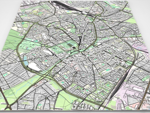 Cityscape Bialystok Poland 3D Modell