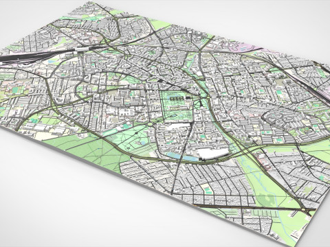 Cityscape Bialystok Poland 3D Modell