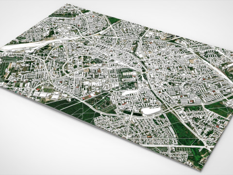 Cityscape Bialystok Poland 3D Modell