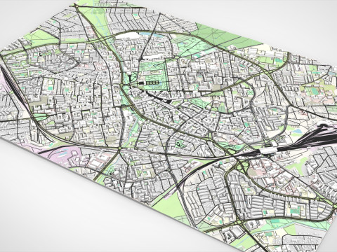 Cityscape Bialystok Poland 3D Modell