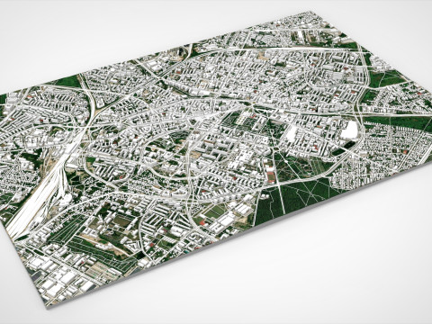 Cityscape Bialystok Poland 3D Modell