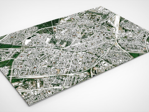 Cityscape Bialystok Poland 3D Modell