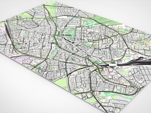 Cityscape Bialystok Poland 3D Modell