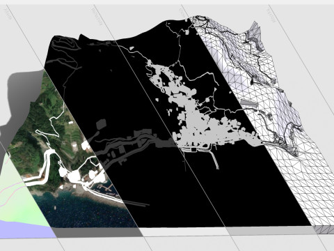 Cityscape Amalfi Italy 3D Model