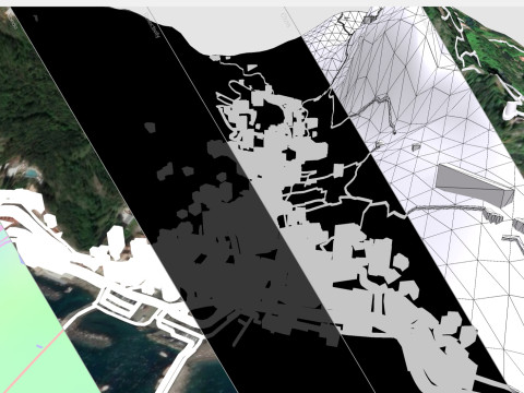 Cityscape Amalfi Italy 3D Model