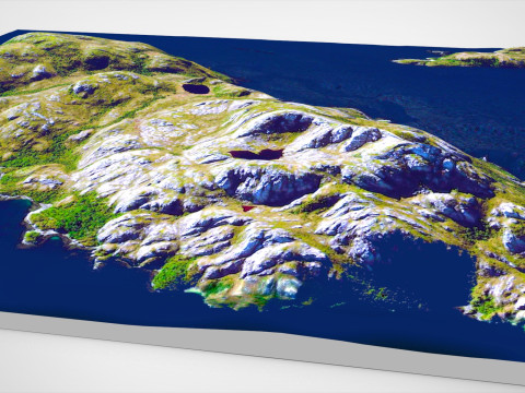 Isla castellano Chile 3D मॉडल