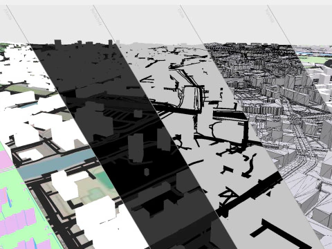 Cityscape Gdansk Poland 3D Model