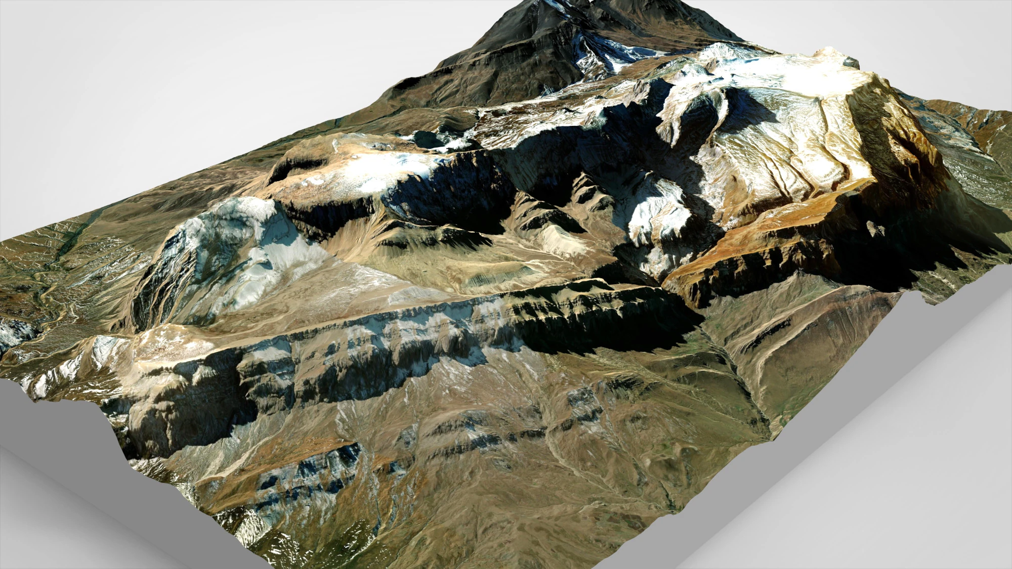 Mountain landscape Shahdag Azerbaijan 3D Model .c4d .max .obj .3ds .fbx .stl .blend 