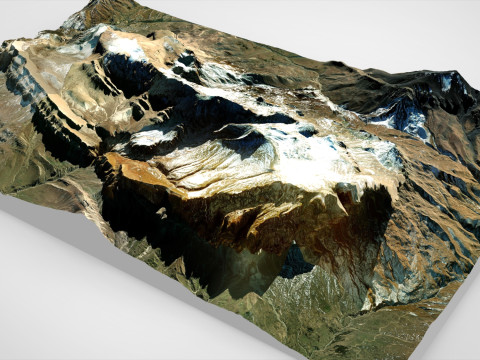 Mountain landscape Shahdag Azerbaijan 3D 모델