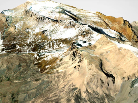 Mountain landscape Shahdag Azerbaijan 3D Model