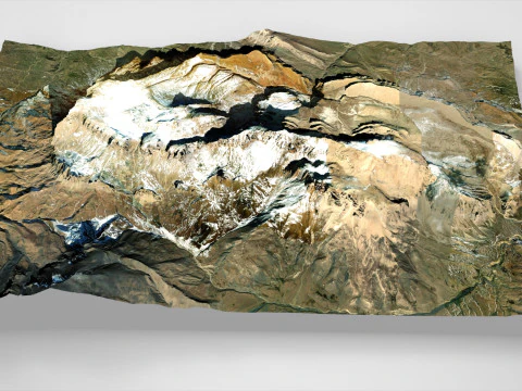 Mountain landscape Shahdag Azerbaijan 3D Model