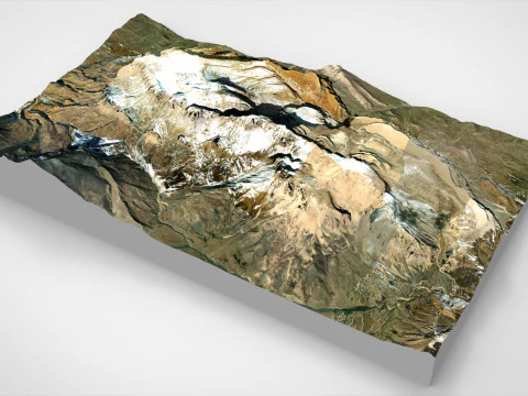 Mountain landscape Shahdag Azerbaijan 3D Model