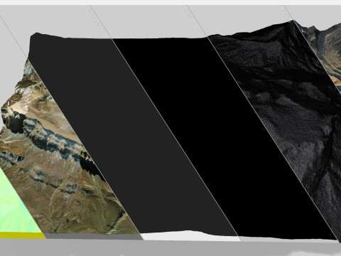 Mountain landscape Shahdag Azerbaijan 3D 모델