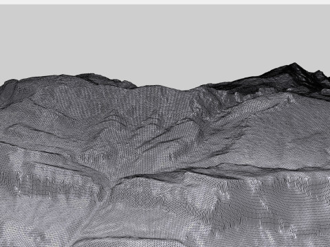 Mountain landscape Shahdag Azerbaijan 3D 모델