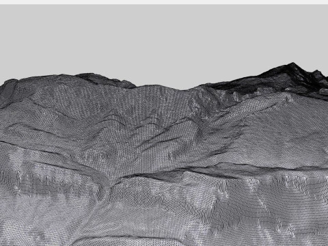 Mountain landscape Shahdag Azerbaijan 3D Model