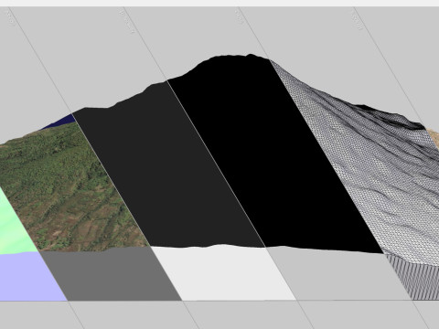 Volcano Lewotolok Indonesia 3D Модель
