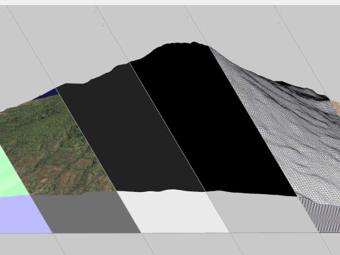 Volcano Lewotolok Indonesia 3D Model