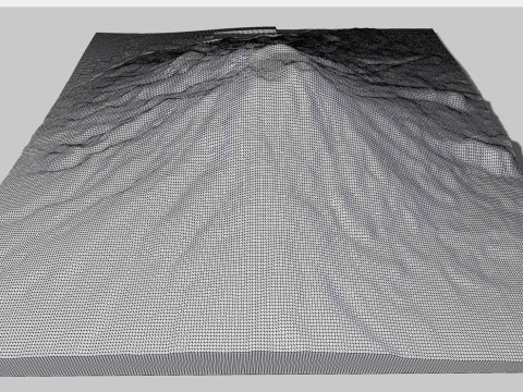 Volcano Lewotolok Indonesia 3D Модель