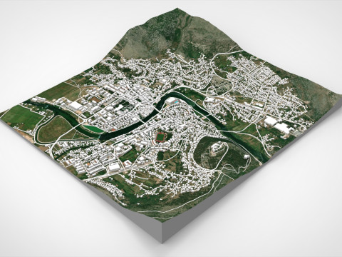 Cityscape Trebinje Bosnia and Herzegovina 3D Model