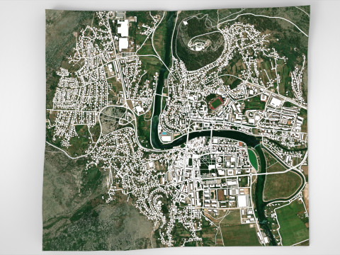 Cityscape Trebinje Bosnia and Herzegovina 3D Model
