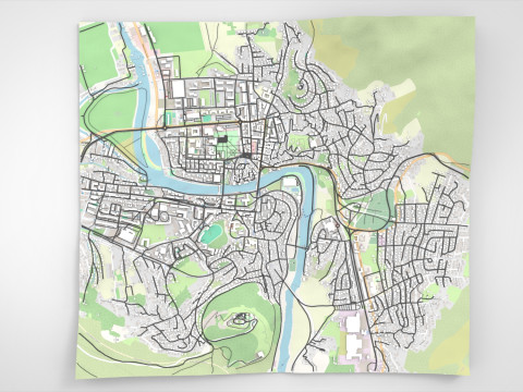Cityscape Trebinje Bosnia and Herzegovina 3D Model