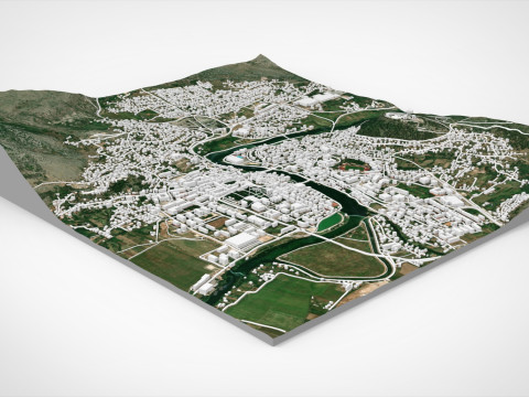 Cityscape Trebinje Bosnia and Herzegovina 3D Model