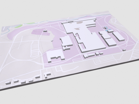 Zeljezara Toscelic Montenegro 3D Modell