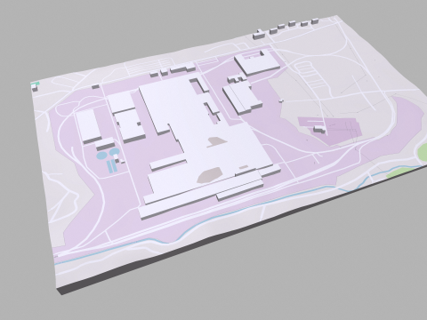 Zeljezara Toscelic Montenegro 3D Modell