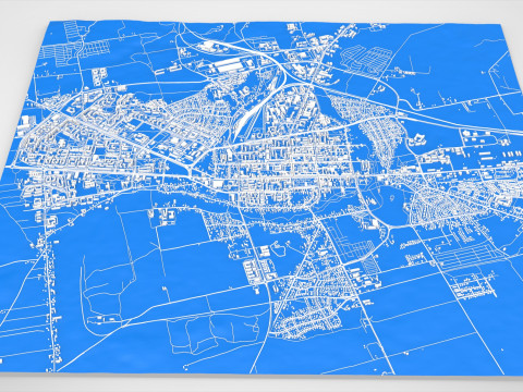 Cityscape Suwalki Poland Modello 3D