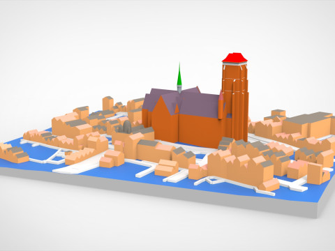 Basilika Mariy Panny Gdansk 3D 모델