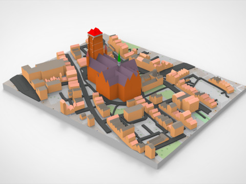 Basilika Mariy Panny Gdansk 3D 모델