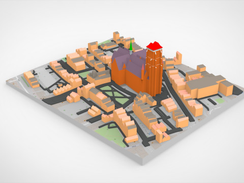 Basilika Mariy Panny Gdansk 3D 모델
