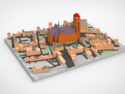 Basilika Mariy Panny Gdansk 3D 모델