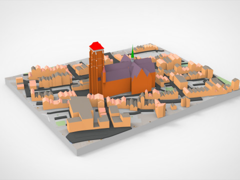 Basilika Mariy Panny Gdansk 3D 모델