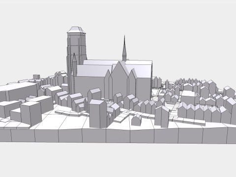 Basilika Mariy Panny Gdansk 3D 모델