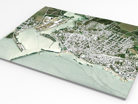 Cityscape Mangalia Romania 3D Модель