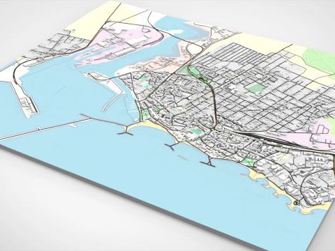 Cityscape Mangalia Romania 3D Model