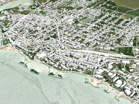 Cityscape Mangalia Romania 3D Модель