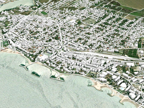 Cityscape Mangalia Romania 3D Model