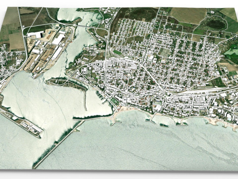 Cityscape Mangalia Romania 3D Модель