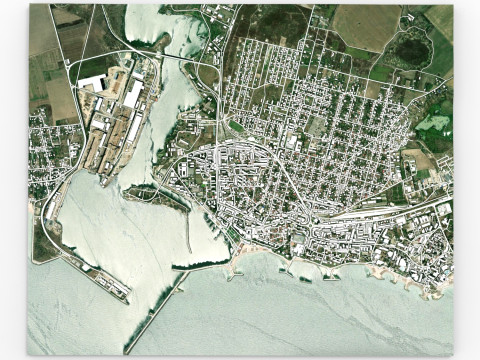 Cityscape Mangalia Romania 3D Модель