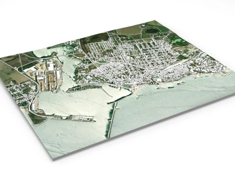 Cityscape Mangalia Romania 3D Model