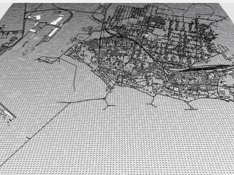 Cityscape Mangalia Romania 3D Модель